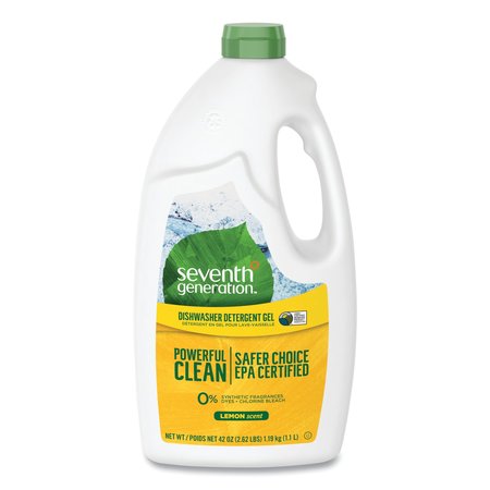 SEVENTH GENERATION Natural Automatic Dishwasher Gel, Lemon, 42 oz Bottle 22171